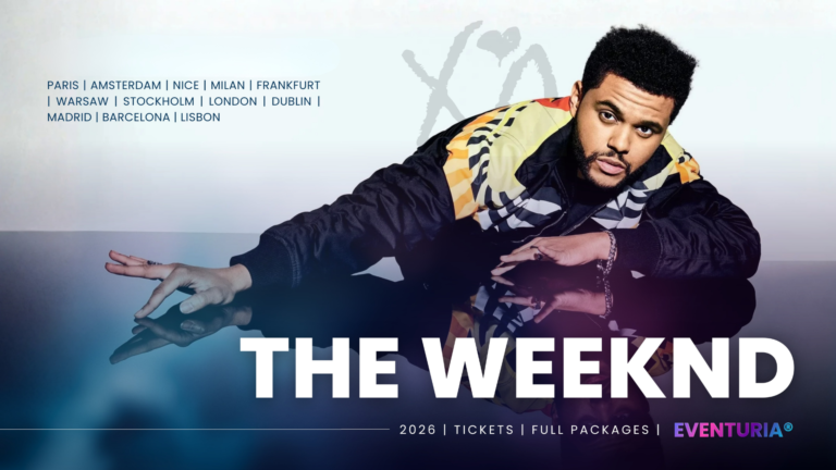 The Weeknd sul palco del tour After Hours Til Dawn 2026, con le date dei concerti europei — EVENTURIA®